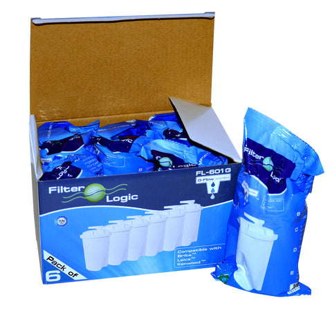 12-Patronen-Paket "FilterLogic FL601G", Alternative für Brita Classic