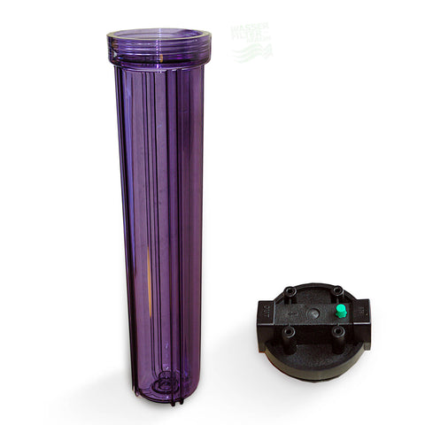 20 Zoll x 2,5 Zoll Gehäuse, transparent mit Wandhalterung und Gehäuseschlüssel