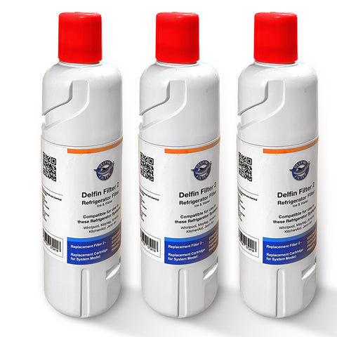 3x Compatible with BAUKNECHT WHIRLPOOL WATER FILTER EVERYDROP 2 C00629420 488000629420
