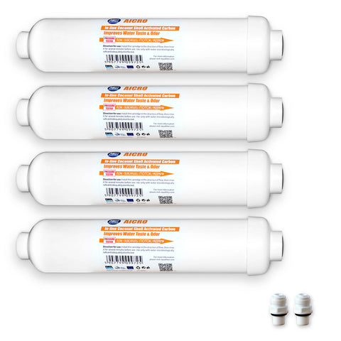 4x AICRO Kühlschrankfilter für Side by Side Kühlschränke