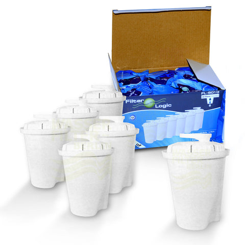 6er Wasserfilter Set "FilterLogic FL601G" Alternative für Brita Classic
