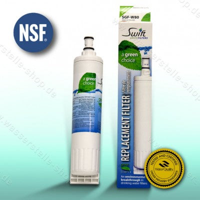 SGF-W80 refrigerator filter for Whirlpool/ Bauknecht SBS 4396508, 4396510 etc.