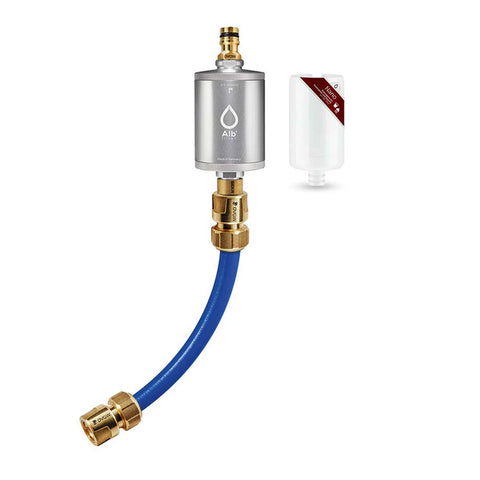 Alb Mobil Nano Camping-Wasserfilter mit Geka-Anschluss (Aluminium Silber)