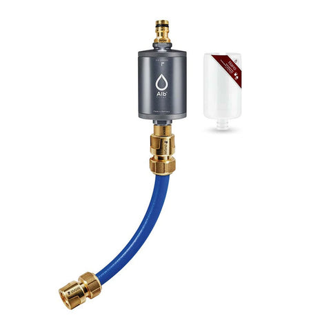 Alb Mobil Nano Camping-Wasserfilter mit Geka-Anschluss (Aluminium Titan)