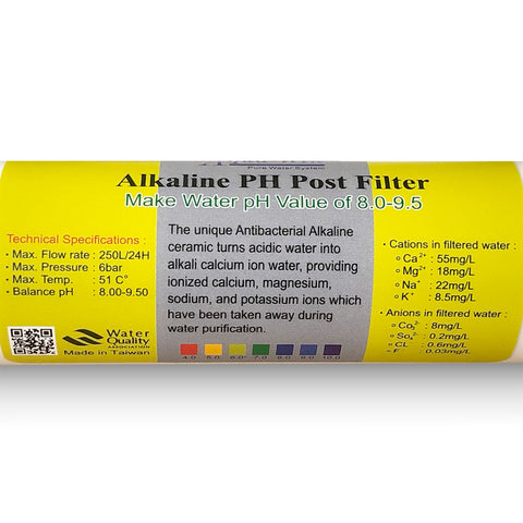 Alkaline ph Filterpatrone Wasserfilter (Inline)