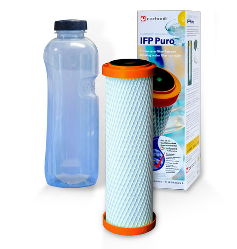 1x IFP Puro, Carbonit Monoblock, plus 1 Trinkflasche 0,75L