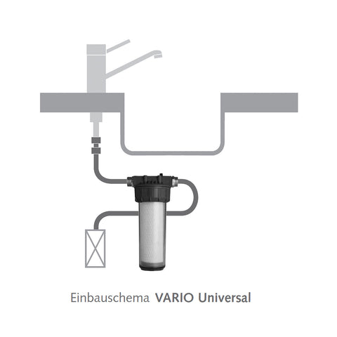 Carbonit Vario Universal, Untertisch-/Einbaufilter