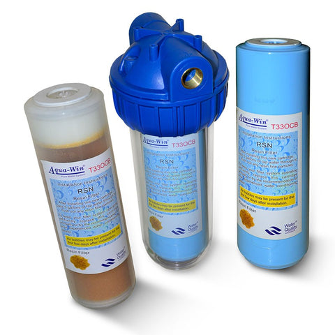 Kalkschutz-Set, 3 Resin-Kalkschutz Patronen + 3-teilg. Gehäuse 10 Zoll