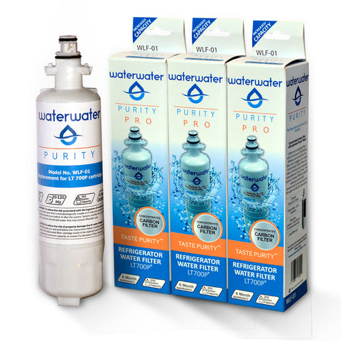 3x LG, Lamona LT 700P, EFF-6032A compatible PurityPro WLF-01 refrigerator filters