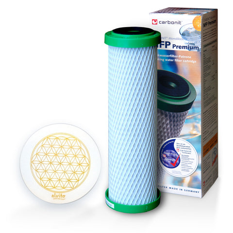 NFP Premium Carbonit Wasserfilter Monoblock, Energiescheibe