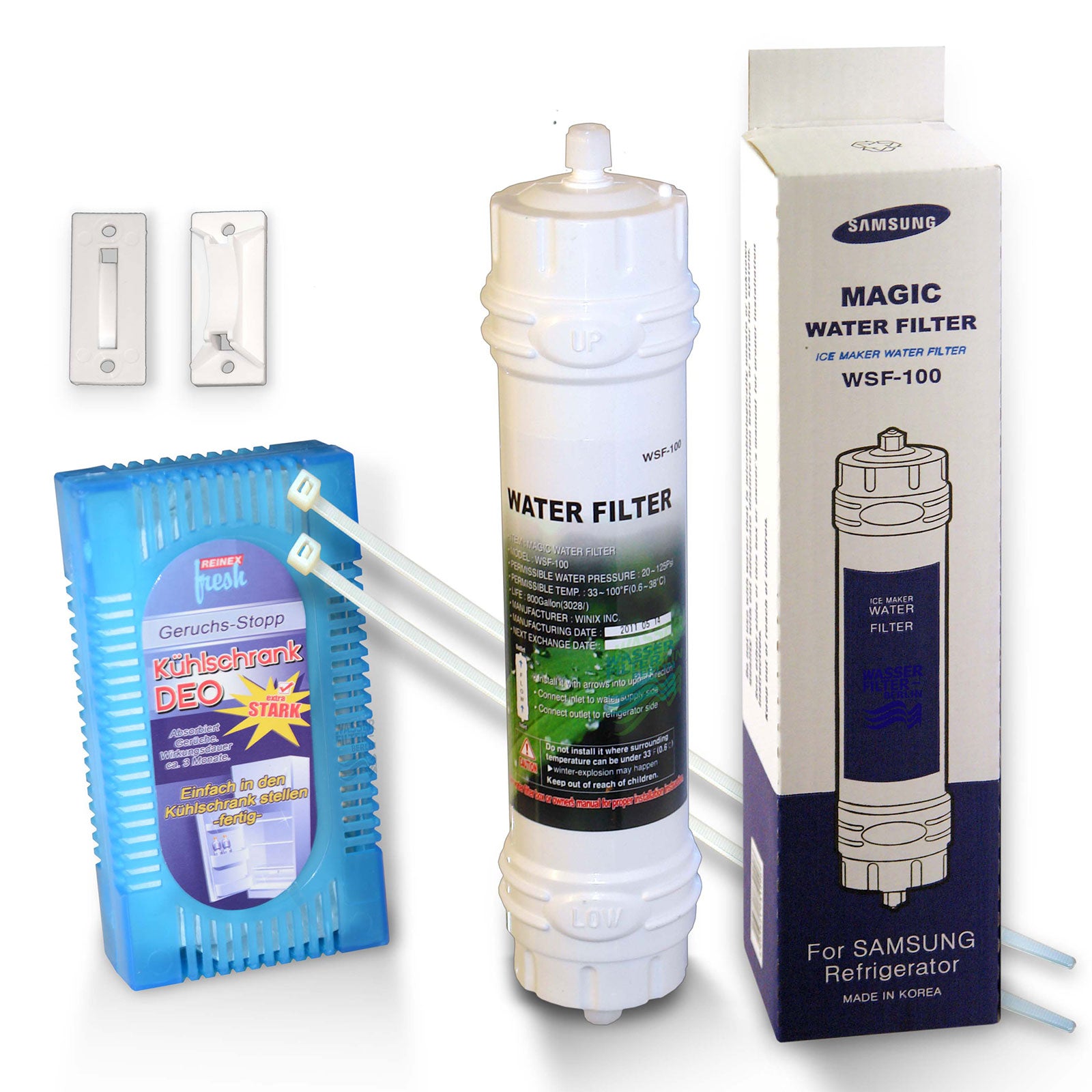 Universal Kühlschrankfilter mit Quick Change externer Wasserfilter für