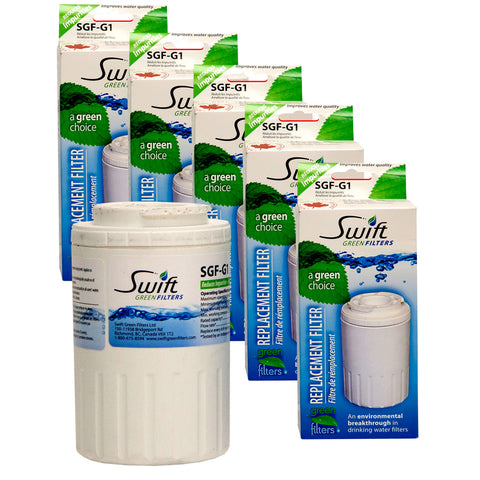 5xSGF-G1 Kühlschrankfilter, alternativ für GE Smartwater MWF, Sonderangebot
