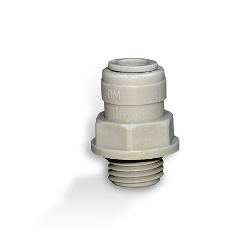 selbstdichtender Adapter Kühlschrankfilter, AG 1/4" x 1/4" Schlauch nicht montiert