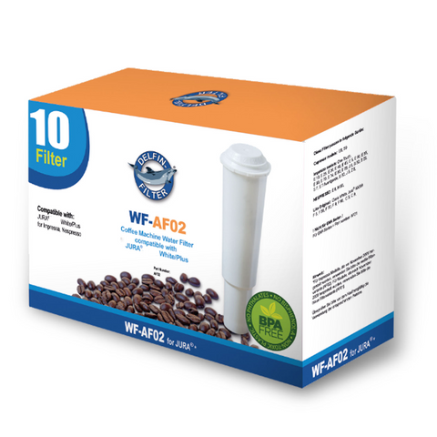 10x AF02 DelfinFilter Alternative für Jura Impressa Plus/White 60209