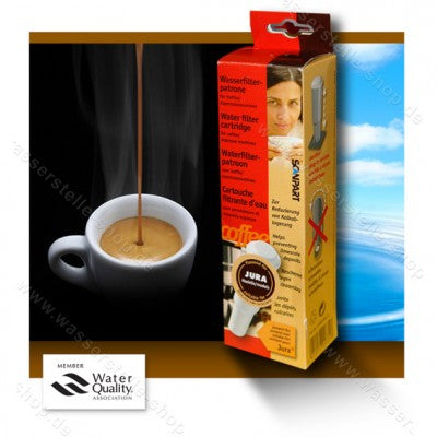 Universal water filter for coffee machine/espresso machine, pluggable