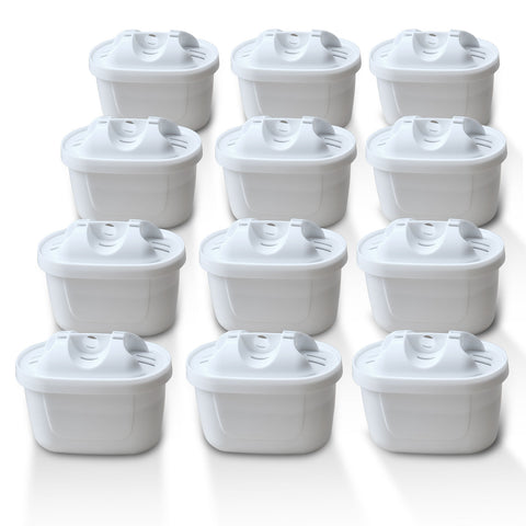 12 x Water Filter Brand Delfin Alternative for Brita Maxtra Plus Cartridge Old Version