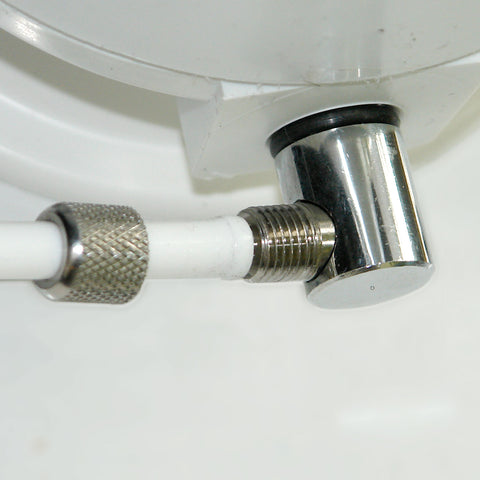 Angle hose connection 1/4" hose, x 1/4", for Sanuno countertop filter