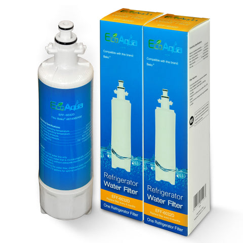 2x Beko 4874960100 compatible water filter Grundig Lamona, EFF-6032D