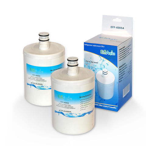 2x EFF-6005A water filter, alternative for LG LT500P refrigerator 5231JA2002A