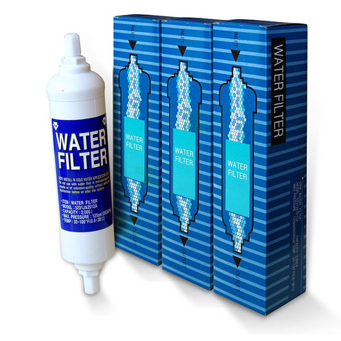 3x Refrigerator Water Filter BL-9808 for LG, Bosch, Samsung Refrigerator
