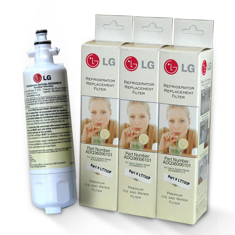 3x LG water filter Lamona LT 700P / ADQ36006101, ADQ36006102 filter 