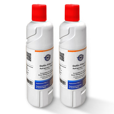 2x Compatible with BAUKNECHT WHIRLPOOL WATER FILTER EVERYDROP 2 C00629420 488000629420