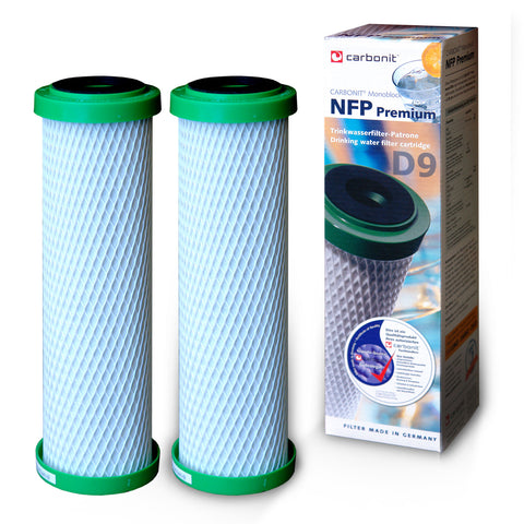 2 pieces NFP Premium D-9, Carbonit Monoblock water filter