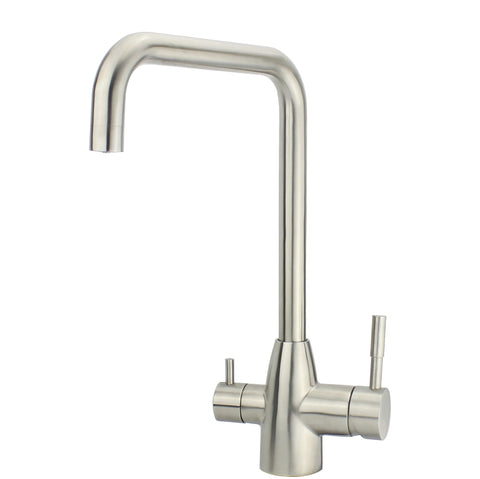 Stainless steel design three-way faucet Delta