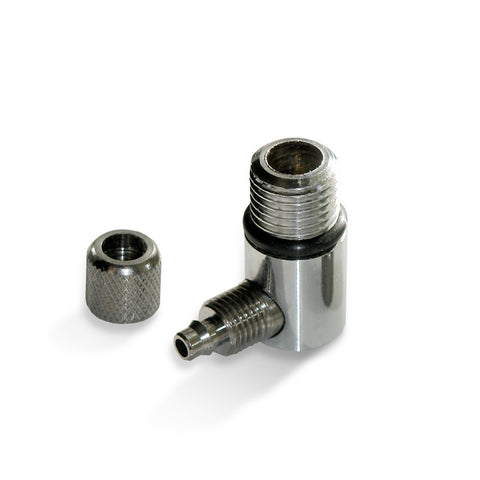 Angle hose connection 1/4" hose, x 1/4", for Sanuno countertop filter