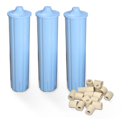 3x Delfin filter cartridge alternative for Jura Blue 67007 71311 71312 ENA + free EM-Pipes