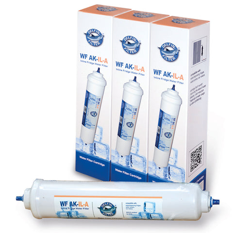 3x Delfin universal refrigerator filters for side-by-side refrigerators