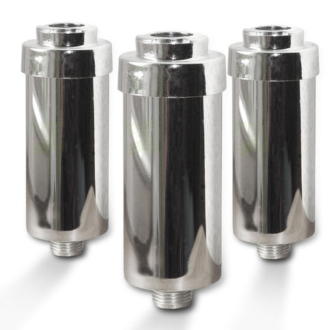 3x FitAqua chrome shower filter water filter for the benefit of your skin BPA-free
