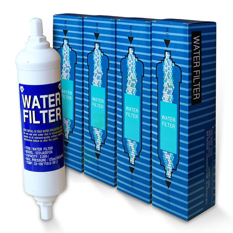4x Refrigerator Water Filter BL-9808 for LG, Bosch, Samsung Refrigerator