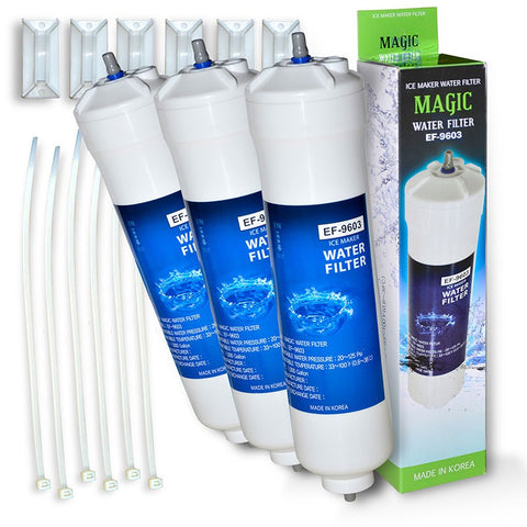 3x Samsung EF9603 Quick Magic Water Filter, Refrigerator Filter, EF-9603