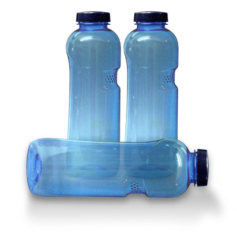 3x 1 liter drinking bottle, free from plasticizers and bisphenol A