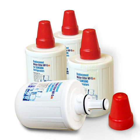 4x Water Filter WF-S, compatible with DA29-00003G, F, Refrigerator Filter 3G1