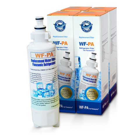 4x compatible Panasonic refrigerator filters CNRBH-125950, CNRAH-257760