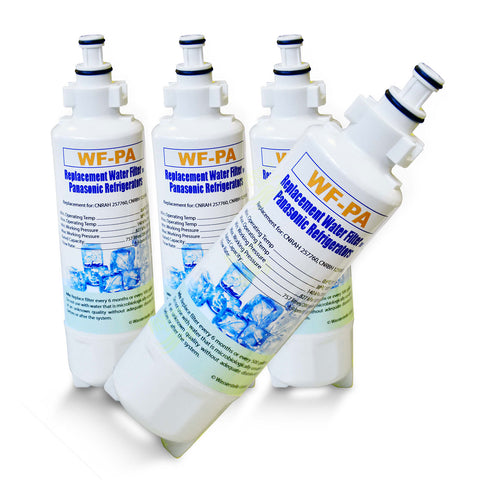 4x compatible Panasonic refrigerator filters CNRBH-125950, CNRAH-257760