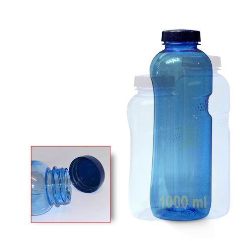 3x 1 liter drinking bottle, free from plasticizers and bisphenol A