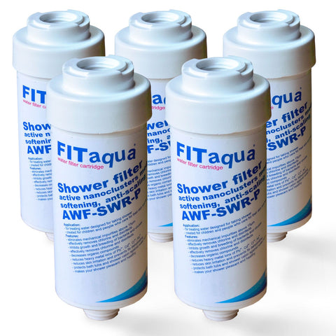 5x FitAqua shower filters, water filters for the benefit of your skin AWF-SWR-P