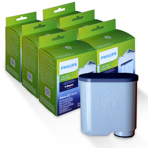 6x water filters Saeco/Phillips AquaClean coffee machines CA6903/10
