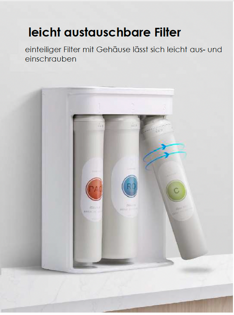 Kompakte 800 GPD Direct Flow Umkehrosmose-Anlage