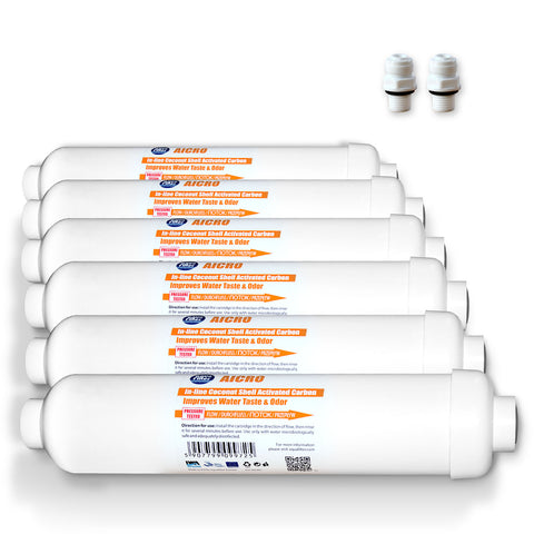6x AICRO refrigerator filters for side-by-side refrigerators