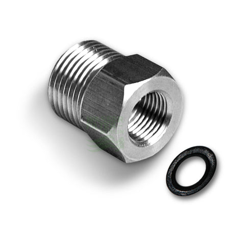 Adapter 7/16" IG to 3/8" AG (stainless steel)