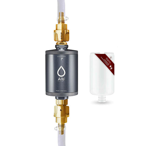 Alb Filter® TRAVEL Nano Trinkwasserfilter Keimsperre für Festeinbau, Titan
