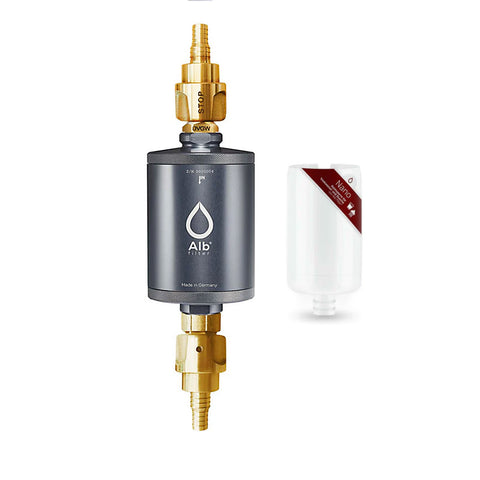 Alb Filter® TRAVEL Nano Trinkwasserfilter Keimsperre für Festeinbau, Titan