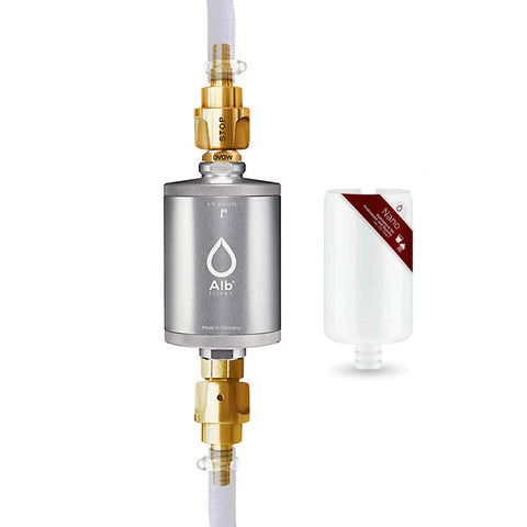 Alb Filter® TRAVEL Nano Trinkwasserfilter Keimsperre für Festeinbau, Silber