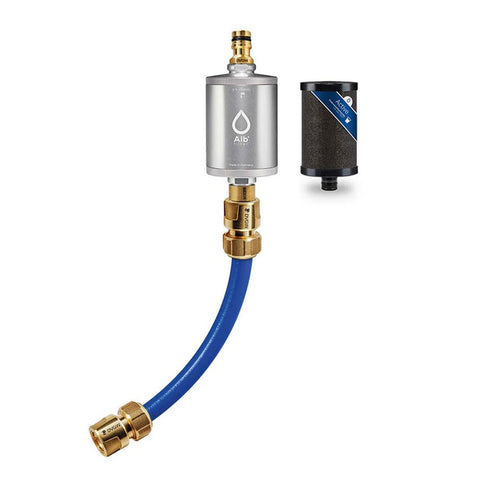 Alb Mobil Active Camping Water Filter with Geka Connector (Aluminum Silver)