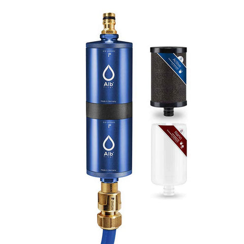 Alb Mobil FUSION Camping Water Filter (Aluminum Blue)