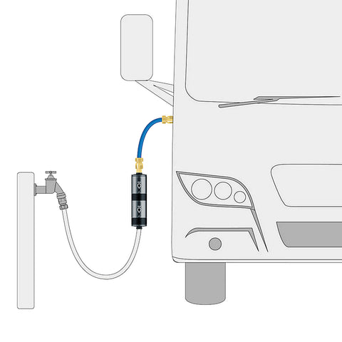 Alb Mobil FUSION Camping-Wasserfilter (Aluminium Titan)